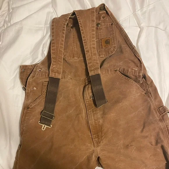Carhartt Men's Brown Overalls - Picture 1 of 7